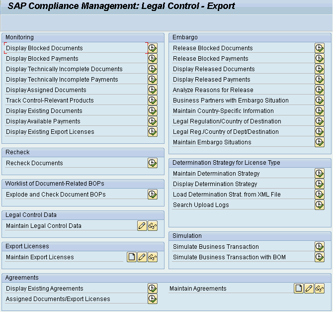 Practical Guide to SAP GTS Part 1: SPL Screening and Compliance Management - Export Menu