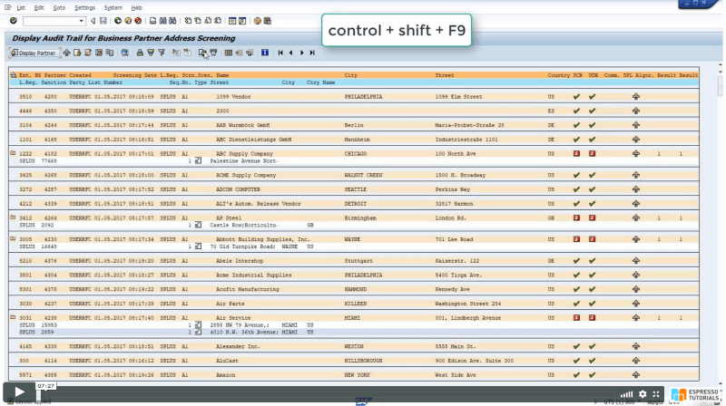 Practical Guide to SAP GTS: SPL Audit Trail Reporting - Exporting Excel